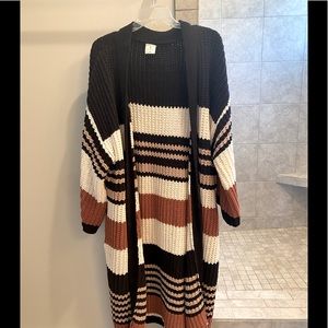 Oversized cardigan sweater